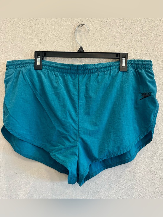 Speedo Other - Speedo Mens Teal Vintage Swim Trunks Size XL Mesh Liner Dolphin Hem Water Shorts